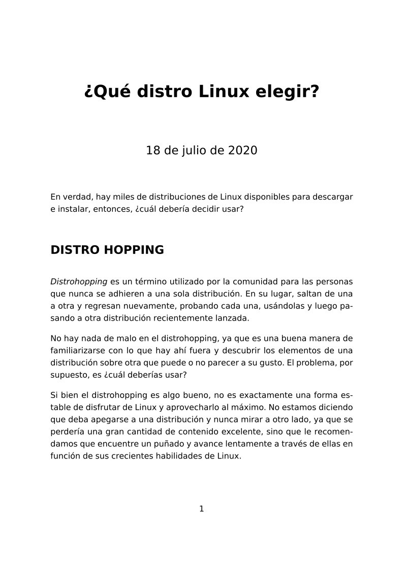 Imágen de pdf ¿Qué distro Linux elegir?